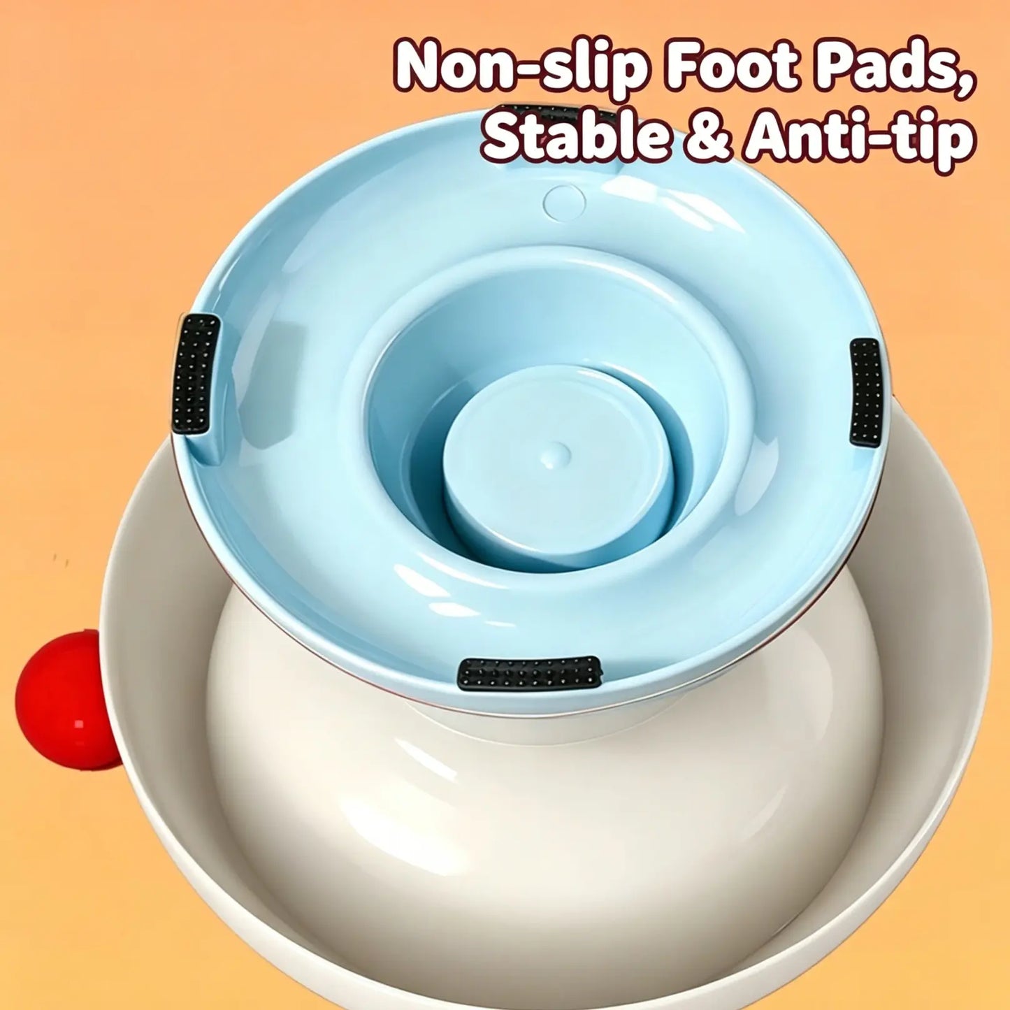 Stainless Steel Cat Bowl Feeder for Cats and Dogs, 3 Color Options, Anti-Slip, Non-Tip, Removable Inner Liner, Easy to Clean, Prevents Blackheads