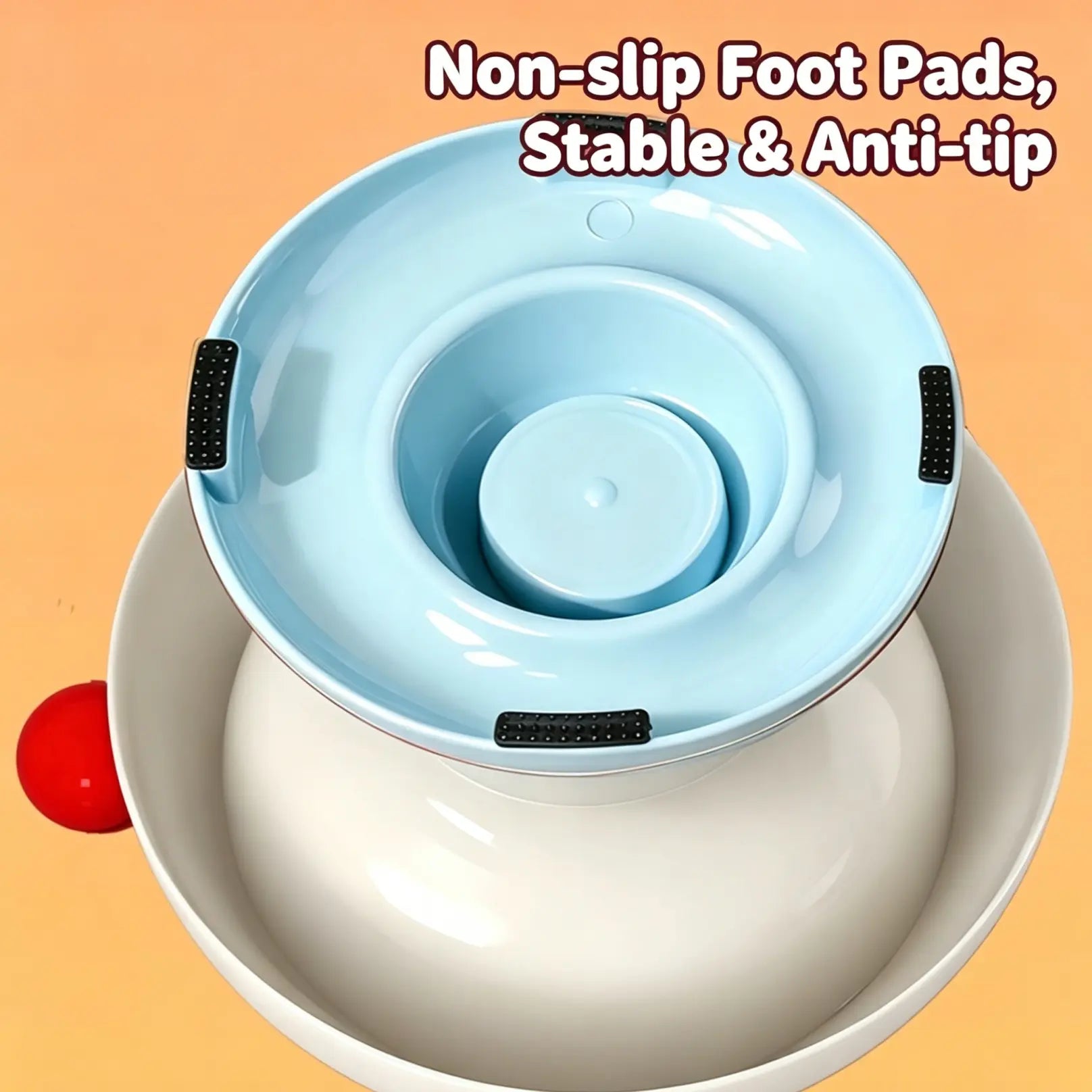 Stainless Steel Cat Bowl Feeder for Cats and Dogs, 3 Color Options, Anti-Slip, Non-Tip, Removable Inner Liner, Easy to Clean, Prevents Blackheads