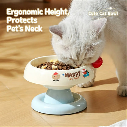 Stainless Steel Cat Bowl Feeder for Cats and Dogs, 3 Color Options, Anti-Slip, Non-Tip, Removable Inner Liner, Easy to Clean, Prevents Blackheads