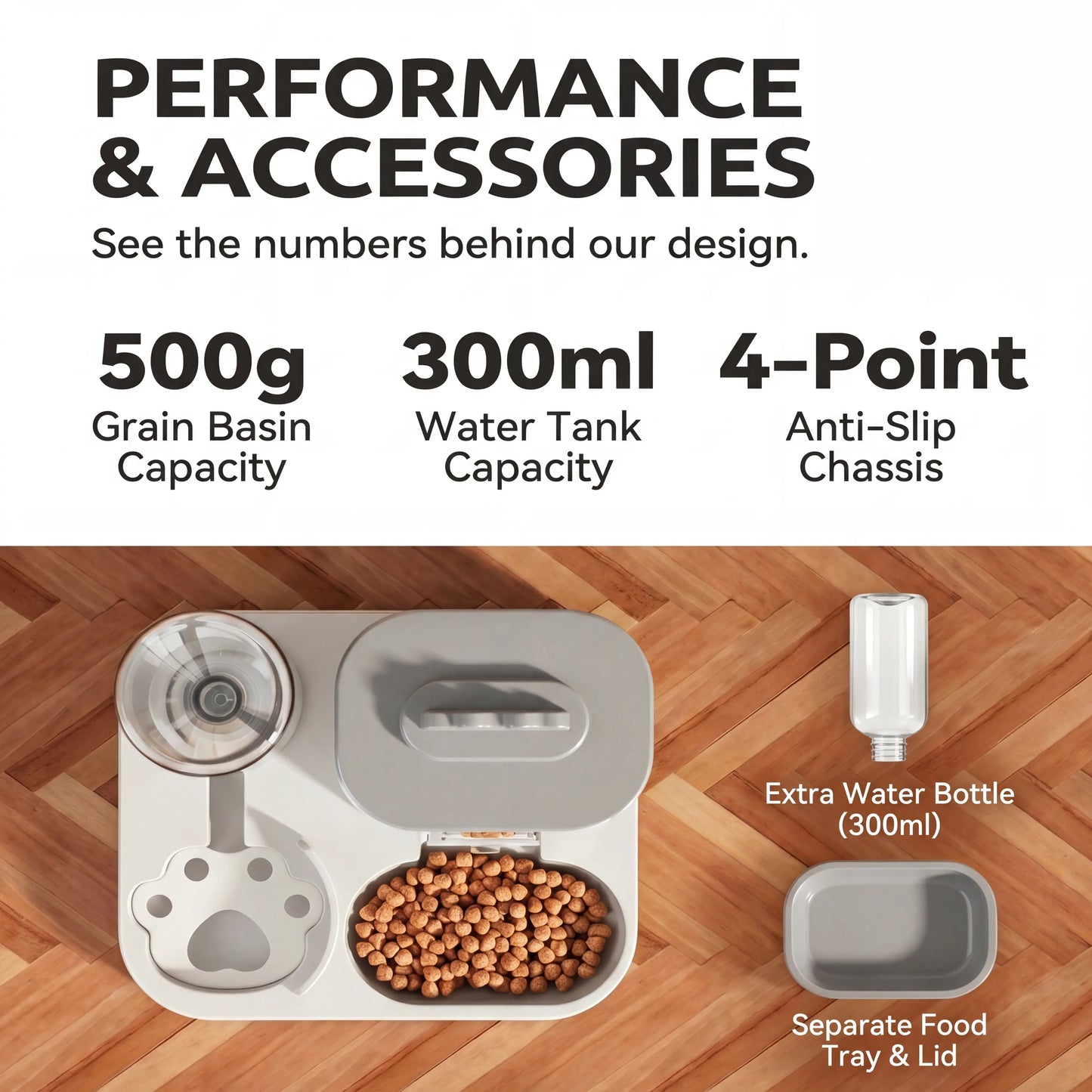 2-in-1 Gravity Automatic Cat Feeder and Water Dispenser - Hassle-Free, No-Plug Pet Feeding Solution