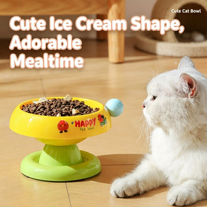 Stainless Steel Cat Bowl Feeder for Cats and Dogs, 3 Color Options, Anti-Slip, Non-Tip, Removable Inner Liner, Easy to Clean, Prevents Blackheads