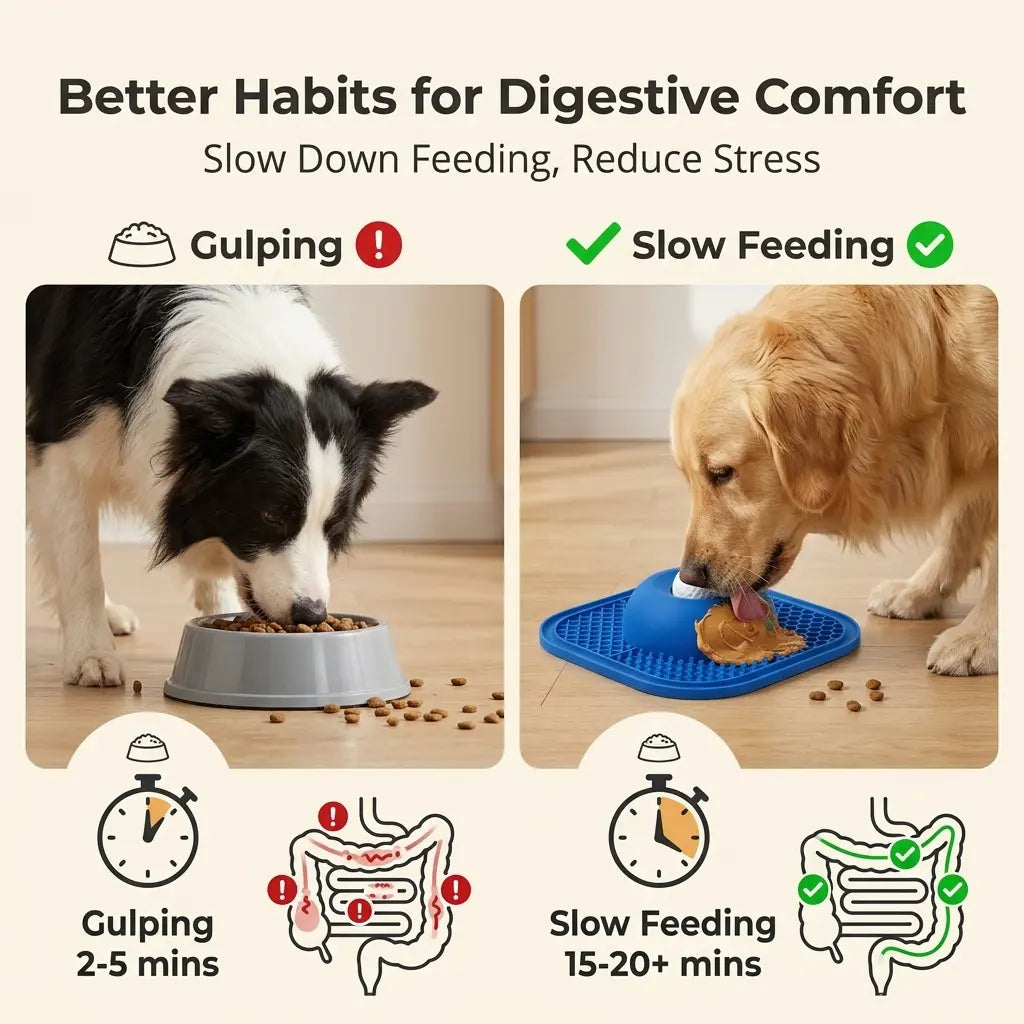Dog Slow Feeder Bowl & Lick Mat Set - Food-Grade Silicone Anti-Slip Bowl Feeding Mat, Mess-Free Strong Suction Pad for Anxiety Relief, Anti-Destructive Use with Wet Food, Yogurt, Peanut Butter, Anti-Slip Feeding Mats, Bowl Feeding Mats