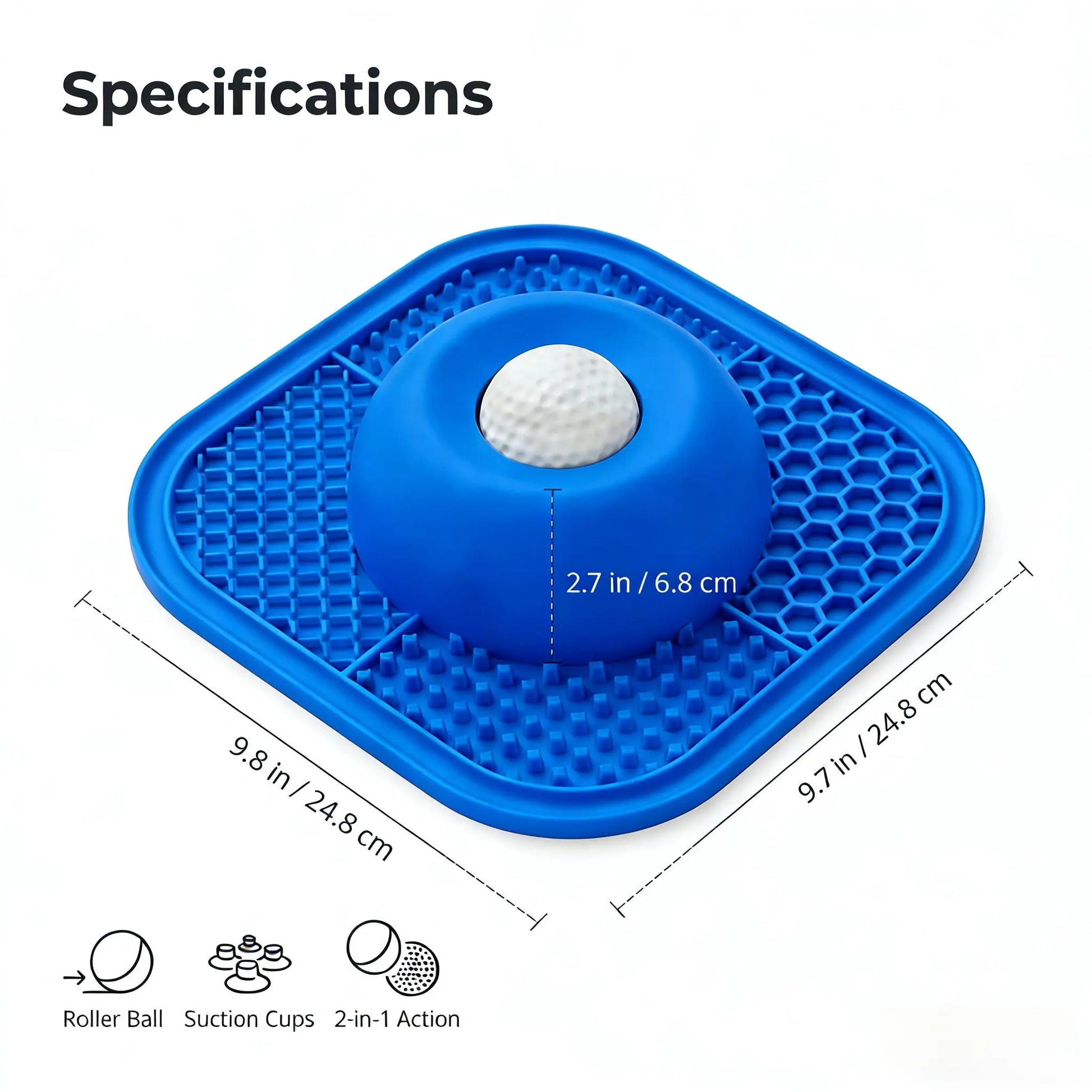 Dog Slow Feeder Bowl & Lick Mat Set - Food-Grade Silicone Anti-Slip Bowl Feeding Mat, Mess-Free Strong Suction Pad for Anxiety Relief, Anti-Destructive Use with Wet Food, Yogurt, Peanut Butter, Anti-Slip Feeding Mats, Bowl Feeding Mats
