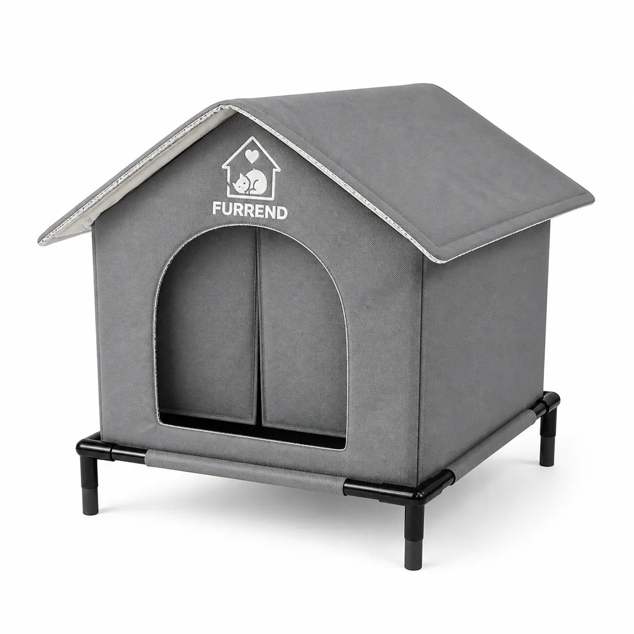 Outdoor 4-Season Cat House, Waterproof, Windproof & Scratch-Resistant. Easy to Clean with a Soft Blanket, Sturdy and Spacious. Includes Mounting Brackets, Ideal for Multiple Kittens and Small Dogs.