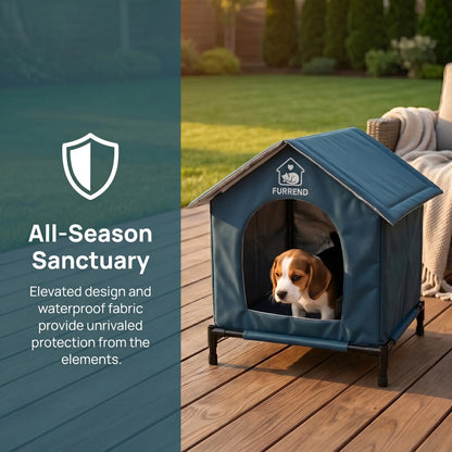 Outdoor 4-Season Cat House, Waterproof, Windproof & Scratch-Resistant. Easy to Clean with a Soft Blanket, Sturdy and Spacious. Includes Mounting Brackets, Ideal for Multiple Kittens and Small Dogs.
